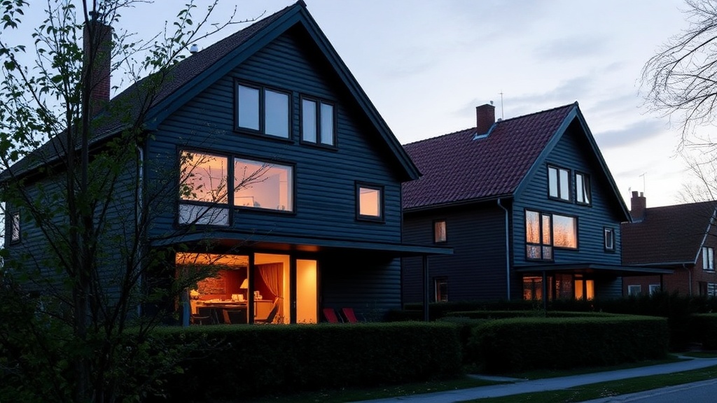 Grønt Byggeri: Nøglen til Fremtidens Bæredygtige Huse og Byer - Illustration