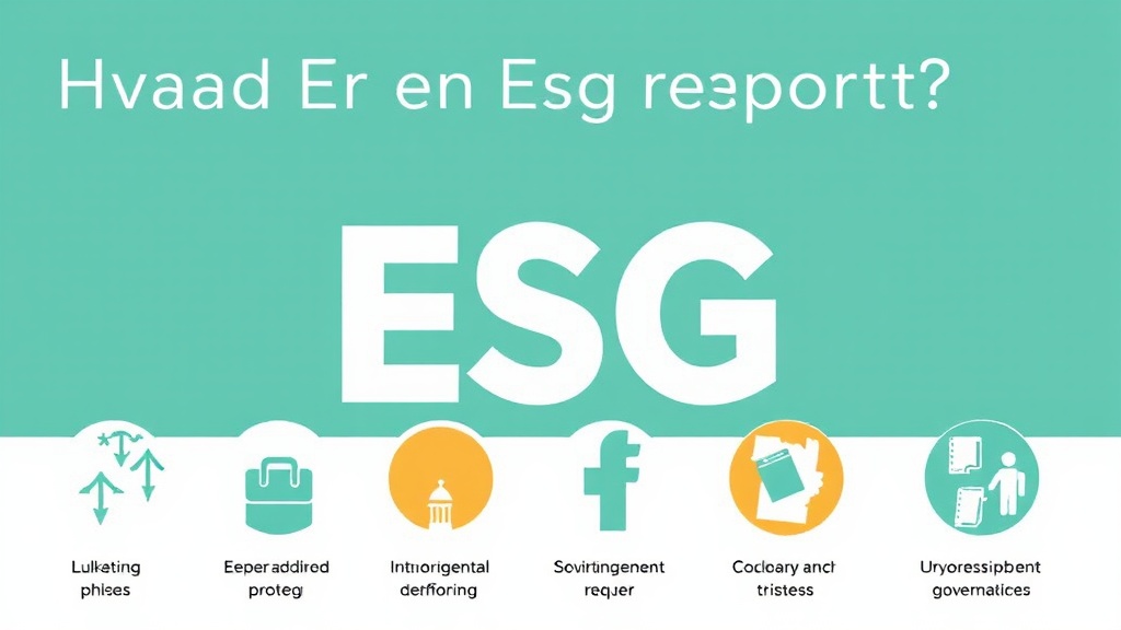 Hvad er en ESG rapport? - Illustration