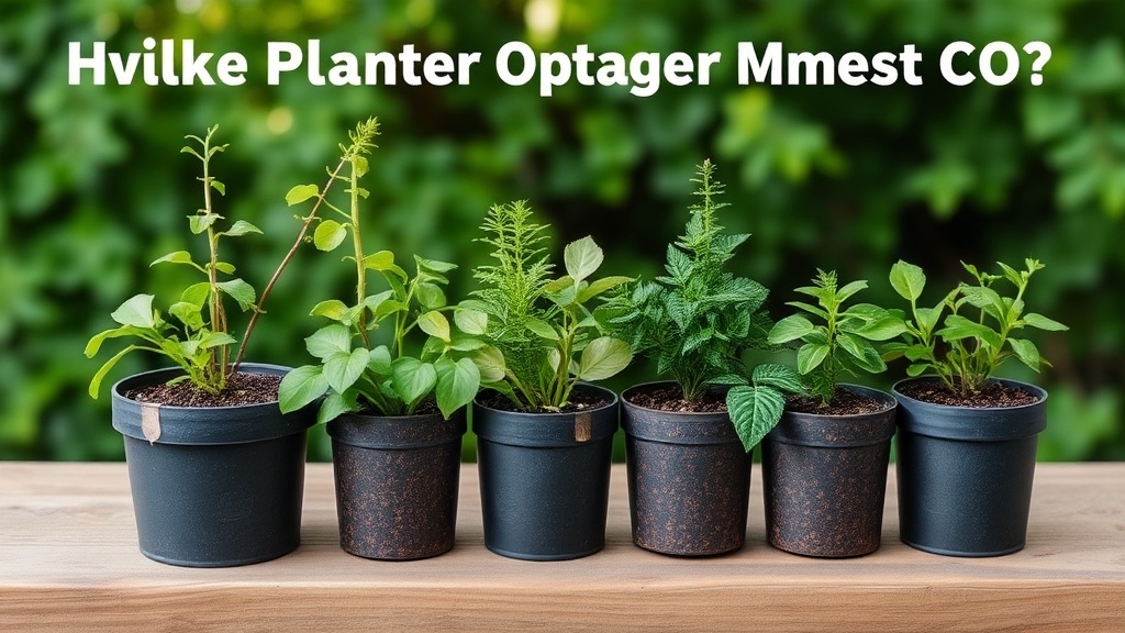 Hvilke planter optager mest co2?