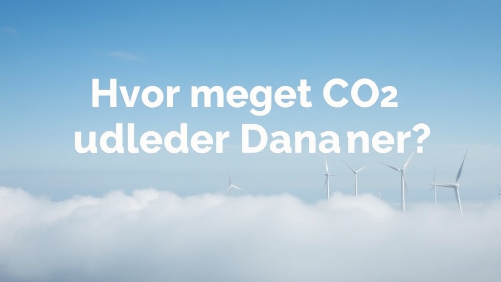 Hvor meget CO2 udleder Danmark? - Illustration