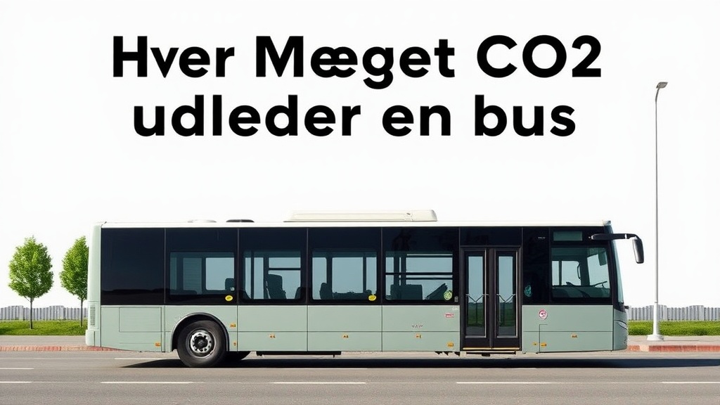 Hvor meget CO2 udleder en bus - Illustration