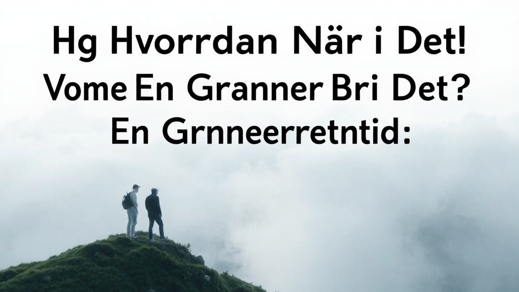 Hvordan Når Vi Vores Mål Om En Grønnere Fremtid - Illustration