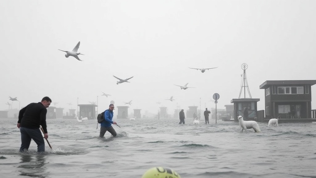 Klimaforandringer og Migration: Millioner Tvinges til at Flytte i Fremtiden - Illustration