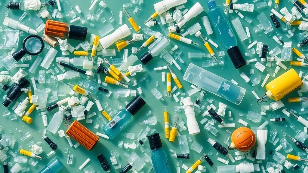 Mikroplastik i verdenshavene: En skjult klimatrussel - Illustration