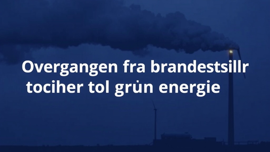 Overgangen fra fossile brændstoffer til grøn energi: udfordringer og muligheder - Illustration