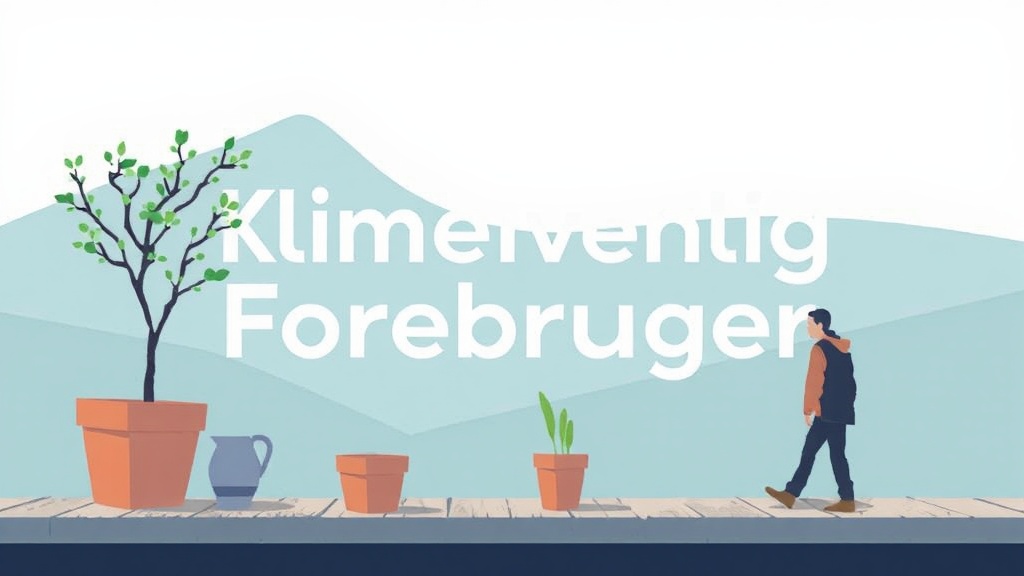 Bliv en Klimavenlig Forbruger: Gør en Forskel med Dine Valg - Illustration