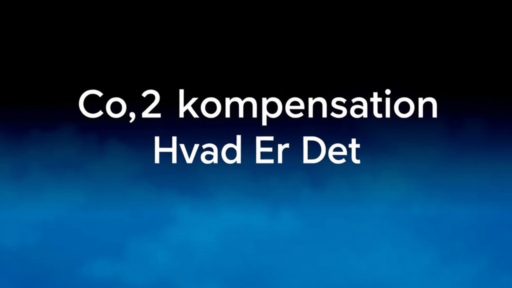 CO2-kompensation: Hvordan det virker og hvorfor det er vigtigt for klimaet - Illustration