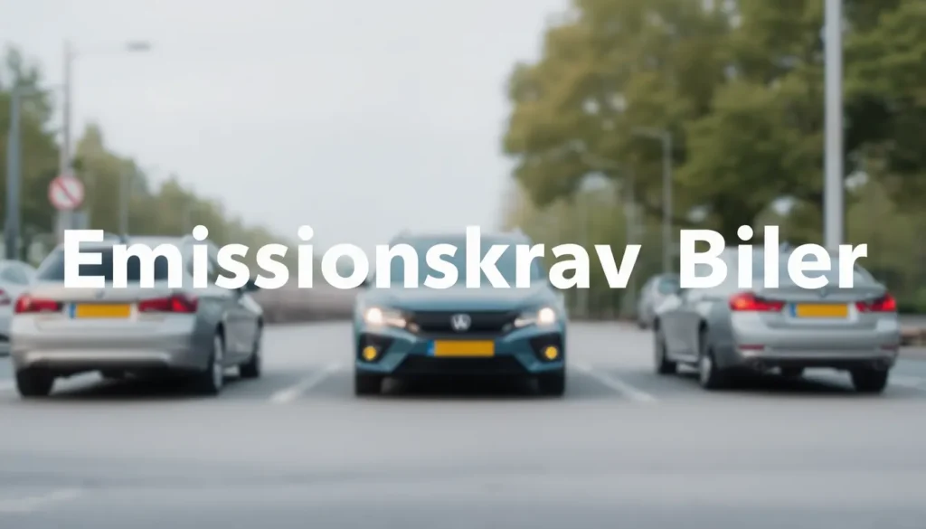 Emissionskrav Biler: Hvad Betyder De Nye Regler for Dig? - Illustration