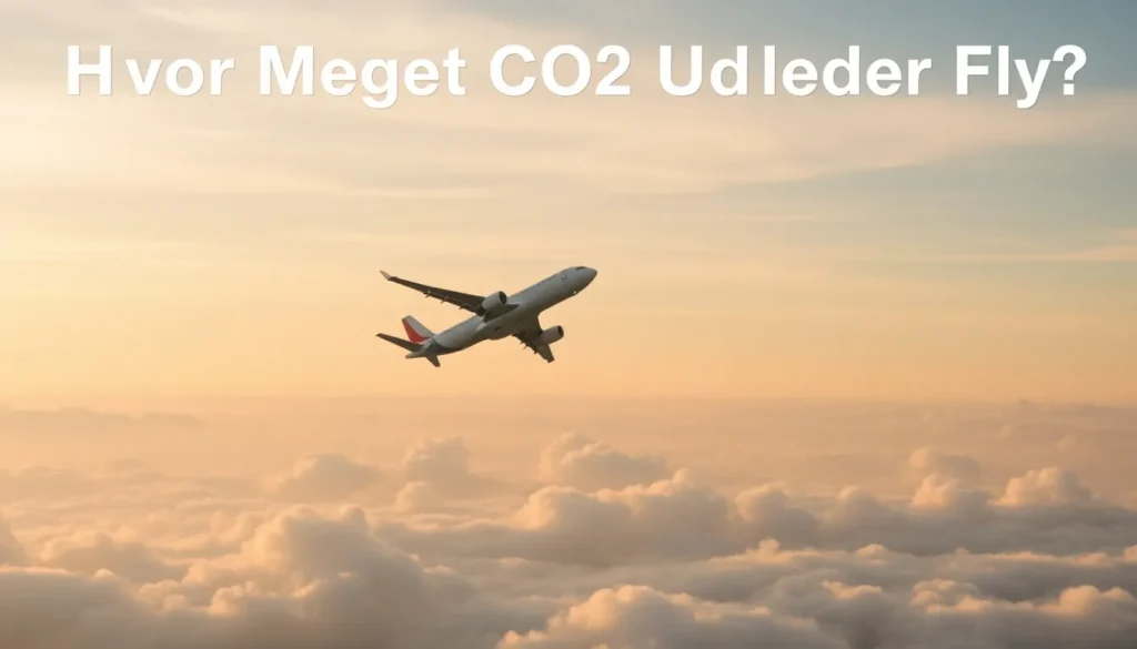 Hvor Meget CO2 Udleder Fly? - Illustration