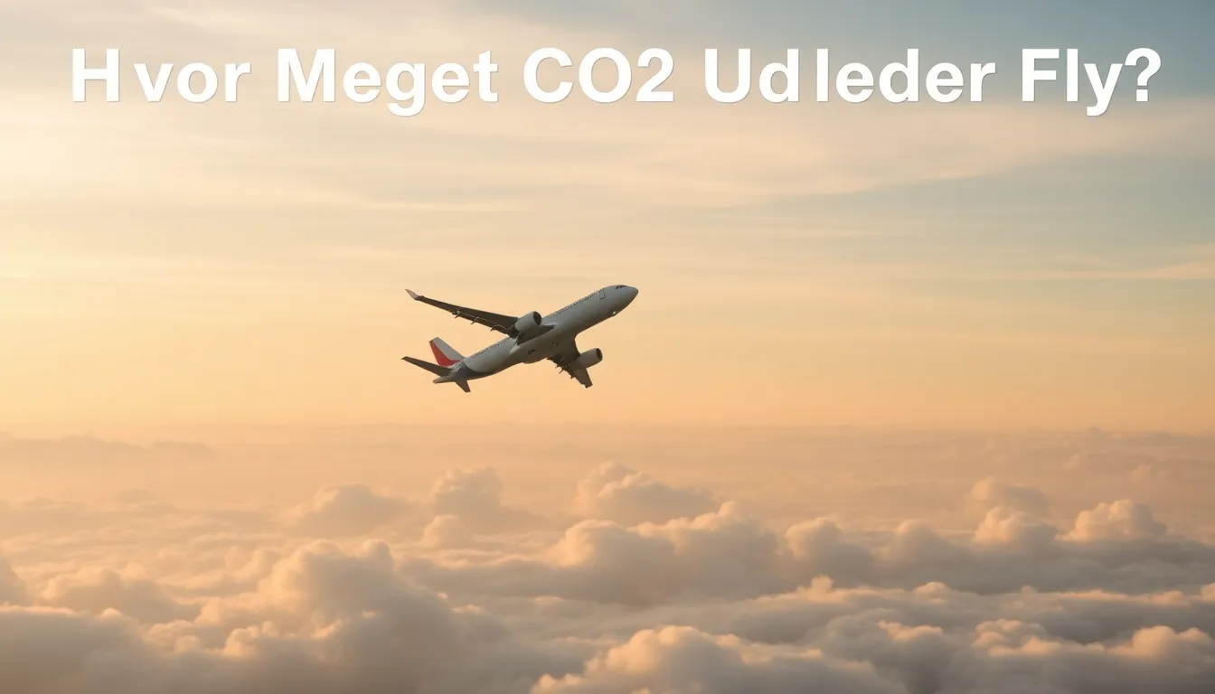 Hvor Meget CO2 Udleder Fly? - Illustration