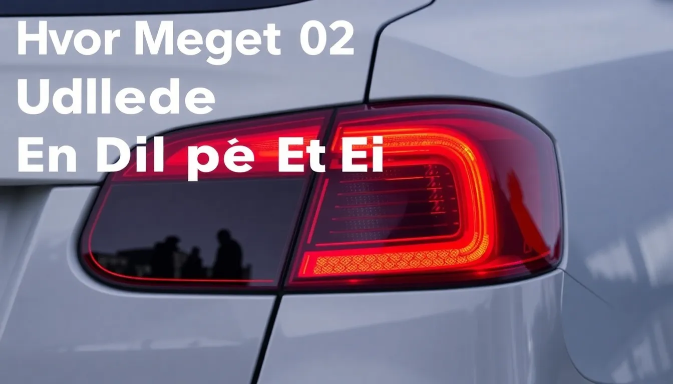Hvor meget CO2 udleder en bil på et år? - Illustration