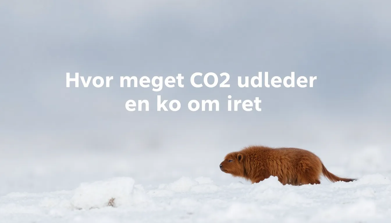 Hvor meget CO2 udleder en ko om året - Illustration