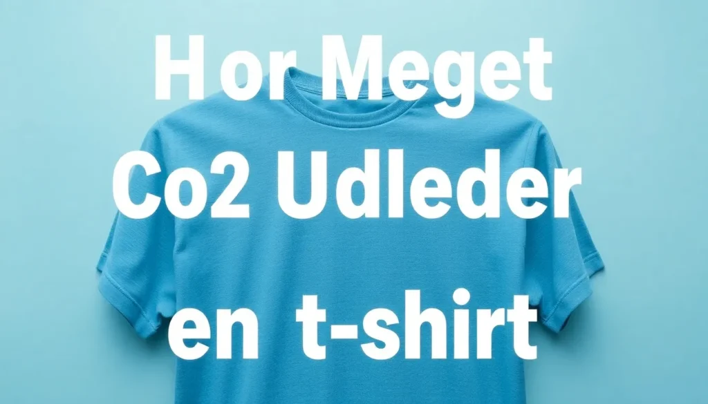 Hvor meget CO2 udleder en t-shirt? - Illustration