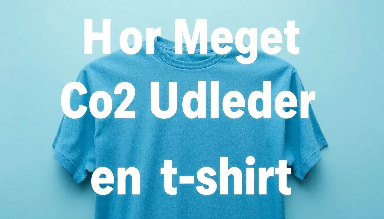 Hvor meget CO2 udleder en t-shirt? - Illustration