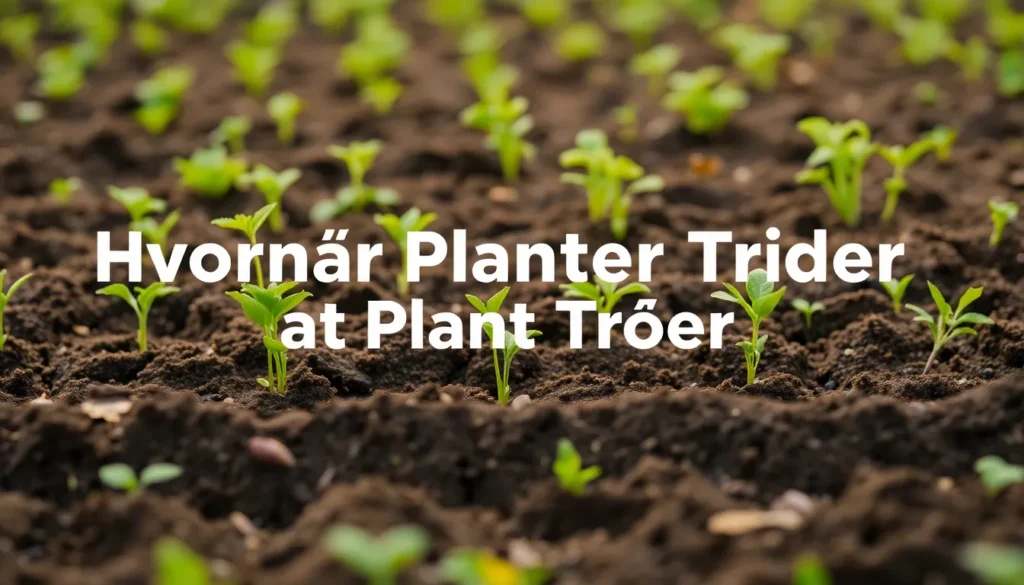Hvornår er det Bedste Tidspunkt at Plante Træer? - Illustration