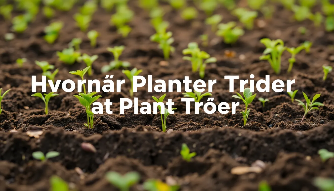 Hvornår er det Bedste Tidspunkt at Plante Træer? - Illustration