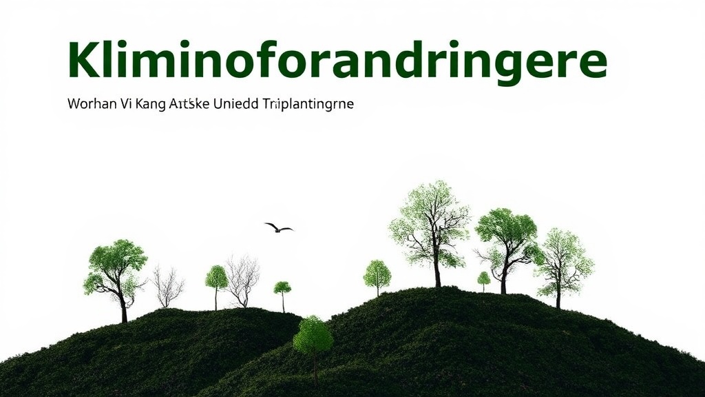 Klimaforandringerne: Hvordan Vi Kan Gøre en Forskel med Træplantning - Illustration
