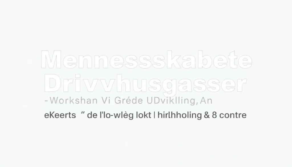 Menneskeskabte Drivhusgasser: Hvordan Vi Kan Vende Udviklingen - Illustration