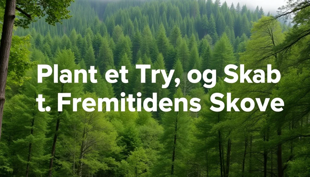 Plant et Træ og Skab Fremtidens Skove - Illustration