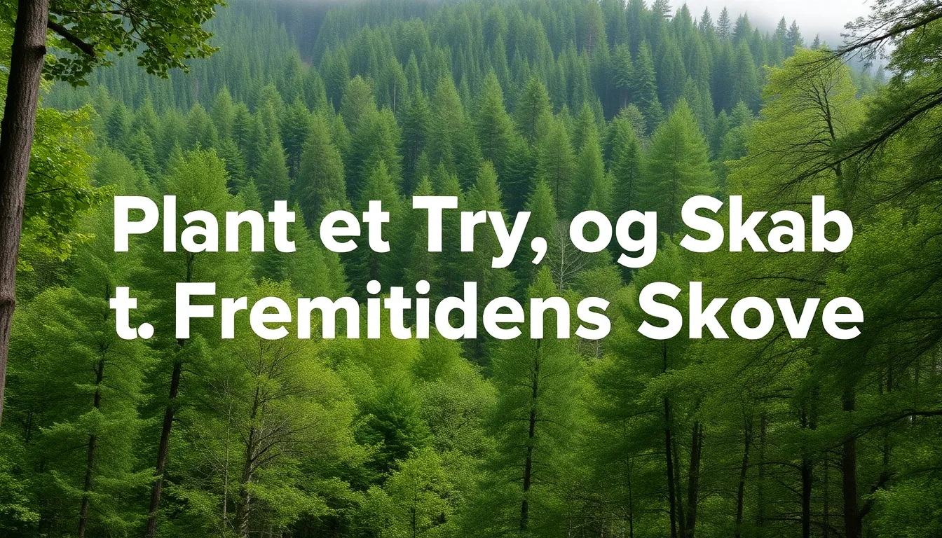 Plant et Træ og Skab Fremtidens Skove - Illustration