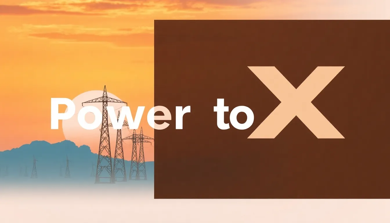 Power to X anlæg: Nøglen til Fremtidens Grønne Energiløsninger - Illustration