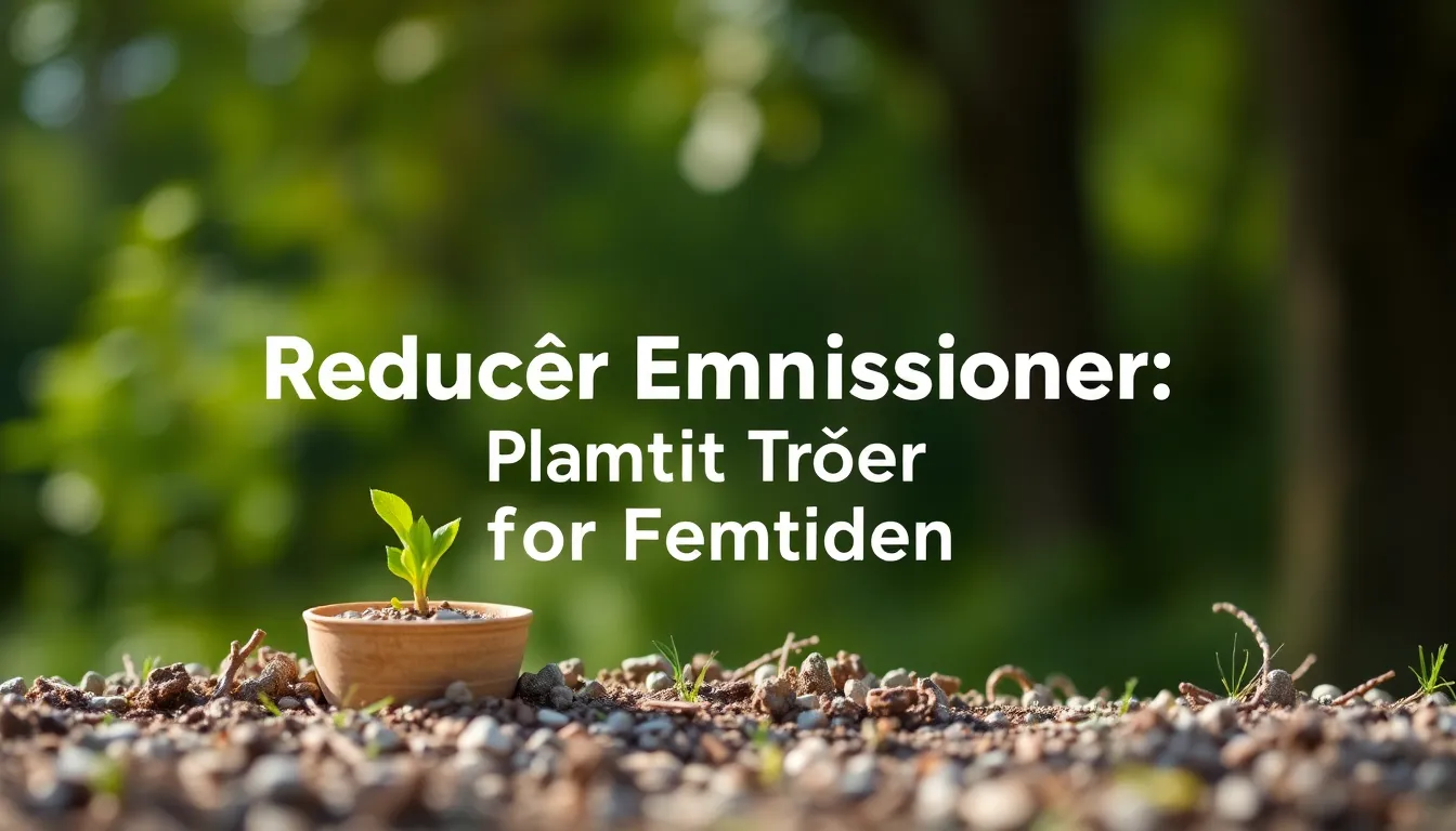 Reducér Emissioner: Plant Træer for Fremtiden - Illustration