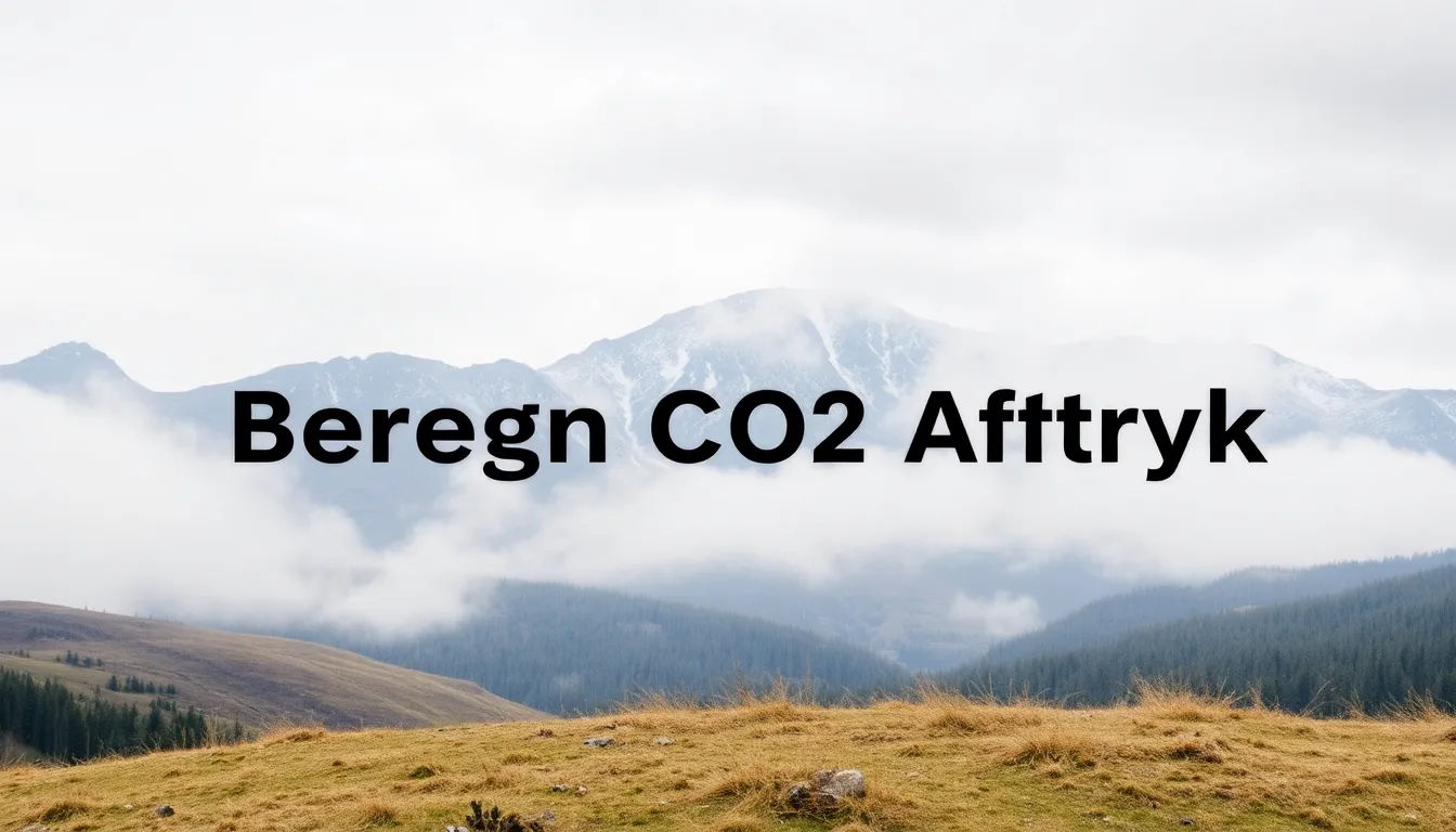 Beregn CO2 Aftryk: Din Guide til en Grønnere Fremtid - Illustration