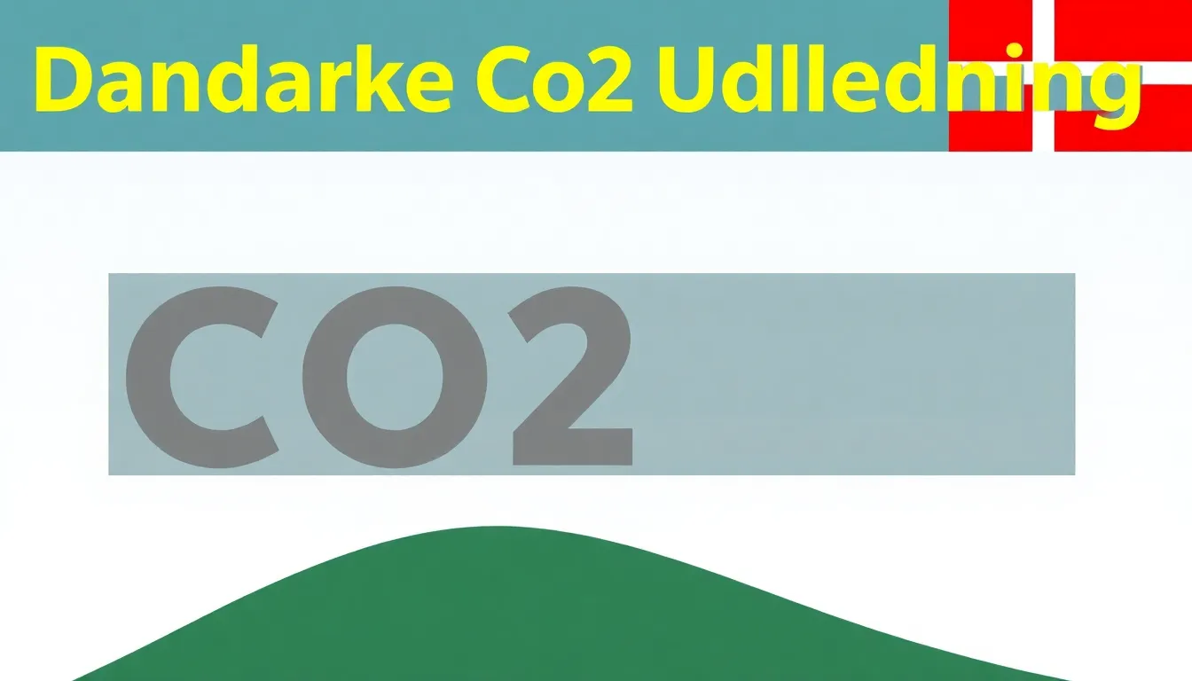 Danmarks CO2 Udledning: En Grøn Fremtid i Sigte? - Illustration
