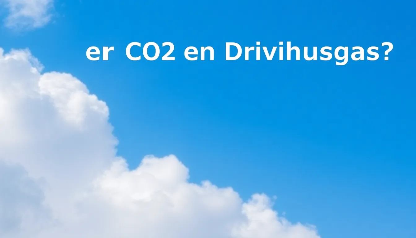 Er CO2 en Drivhusgas? Forstå Dens Rolle i Klimaforandringer - Illustration