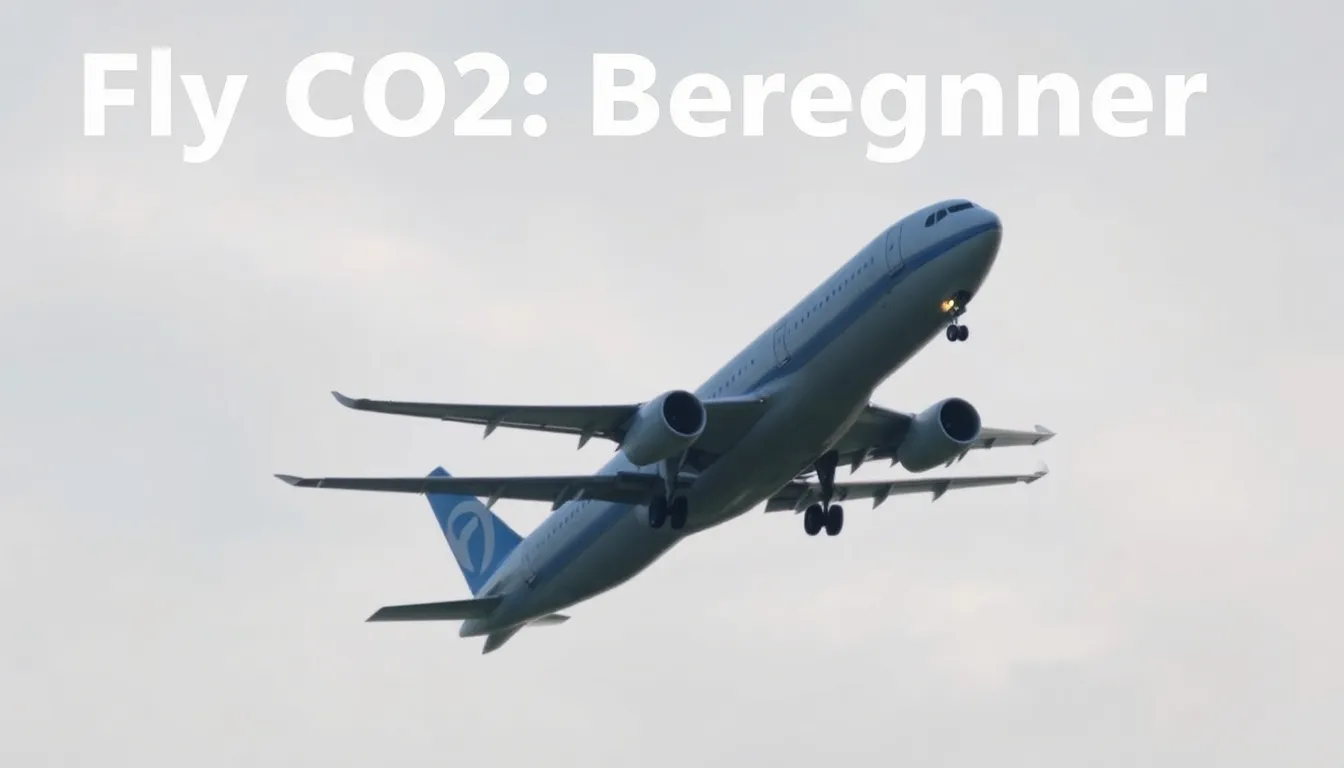 Fly CO2 Beregner: Din Guide til At Reducere Rejseaftrykket - Illustration
