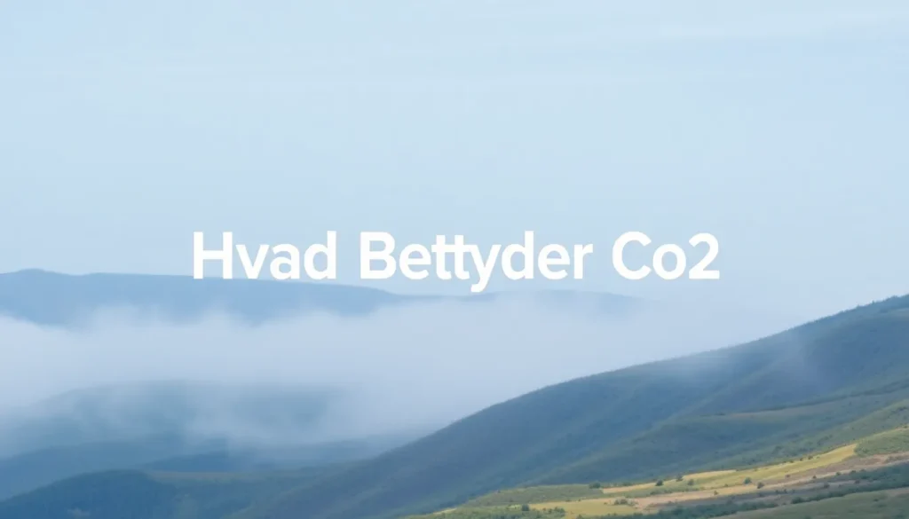 Hvad Betyder CO2 for Klimaet? - Illustration