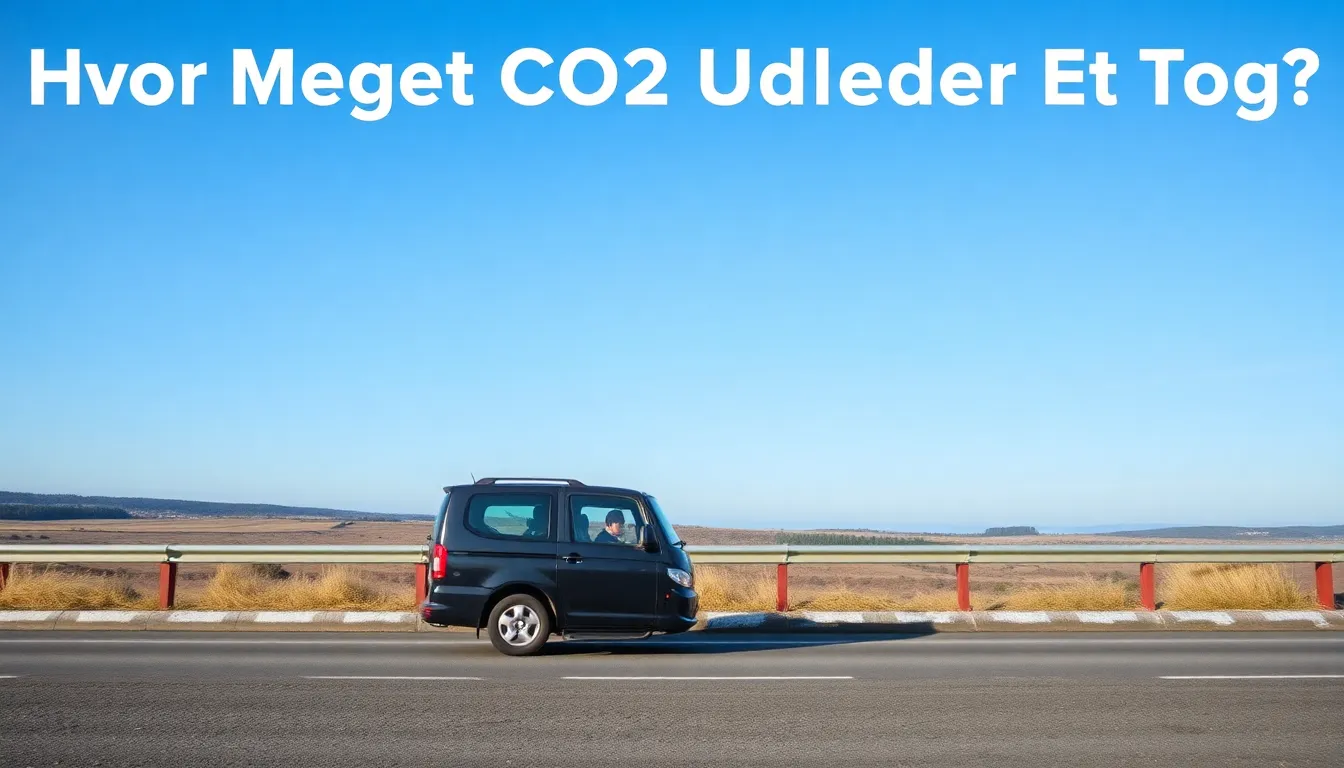 Hvor Meget CO2 Udleder Et Tog? Få Svaret Her! - Illustration