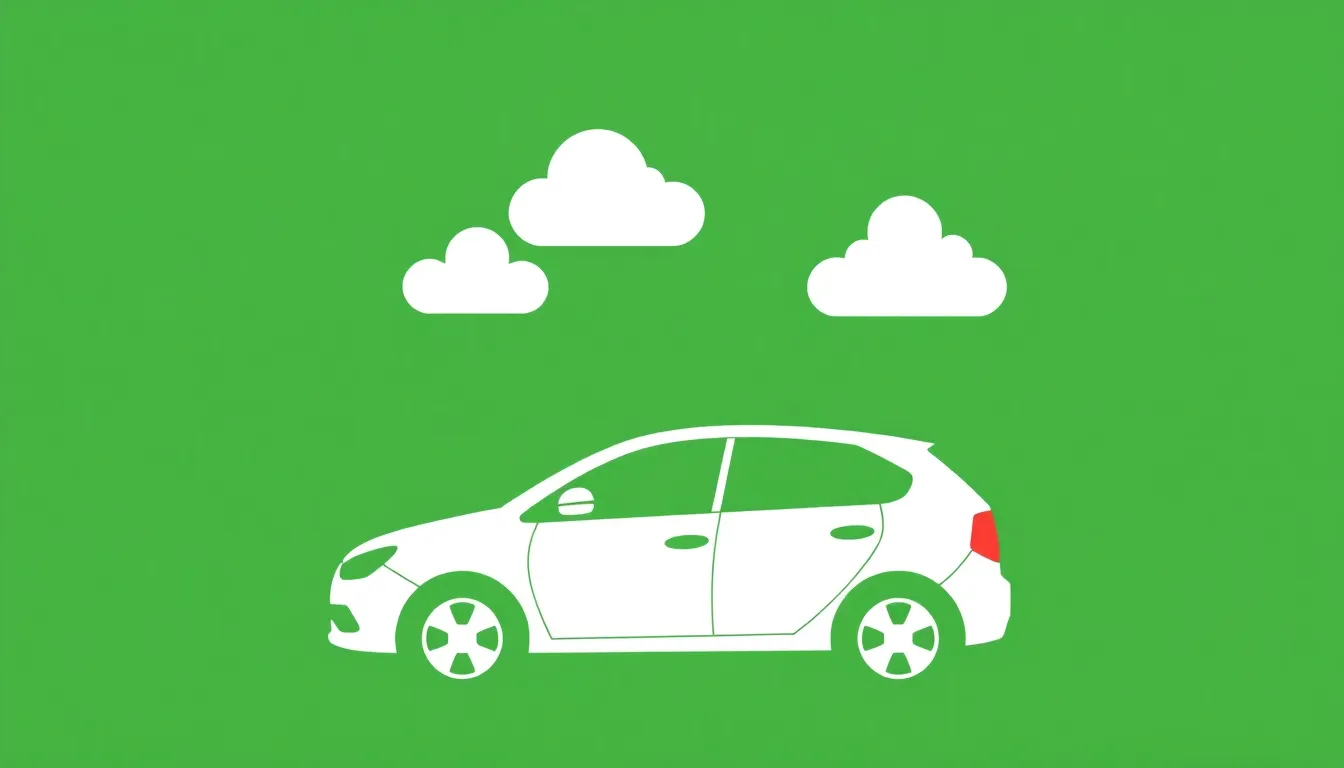 Hvor meget CO2 udleder en dieselbil? - Illustration
