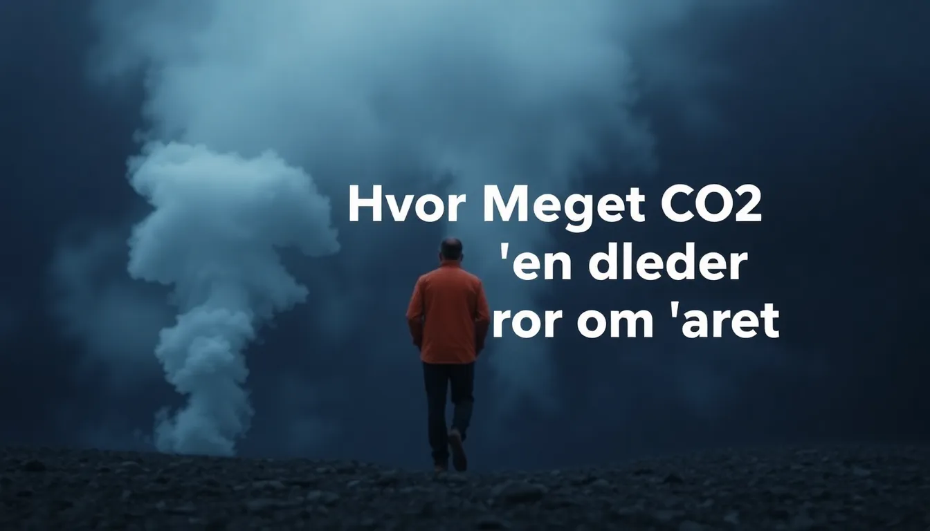 Hvor meget CO2 udleder en person om året? - Illustration
