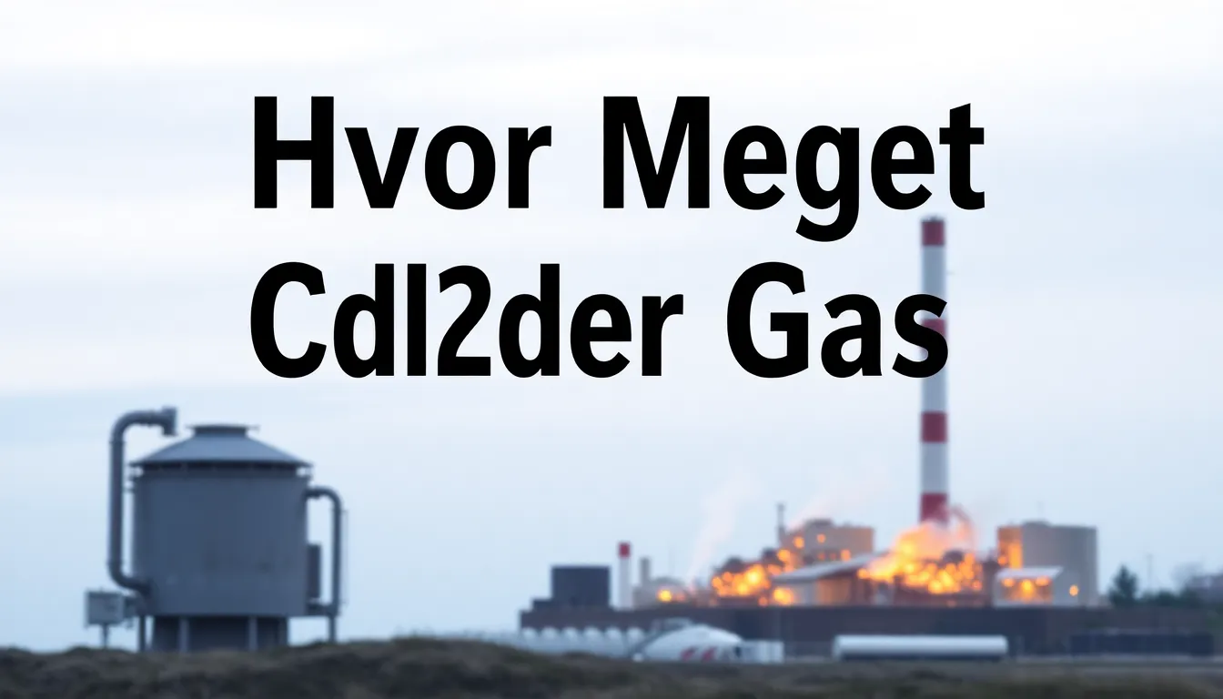 Hvor meget CO2 udleder gas? - Illustration