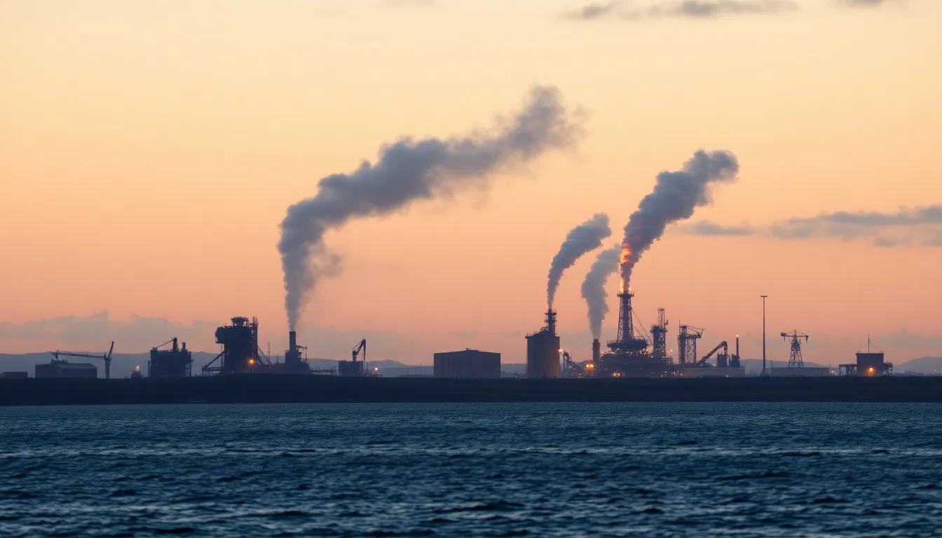 Hvor meget CO2 udleder olie? - Illustration