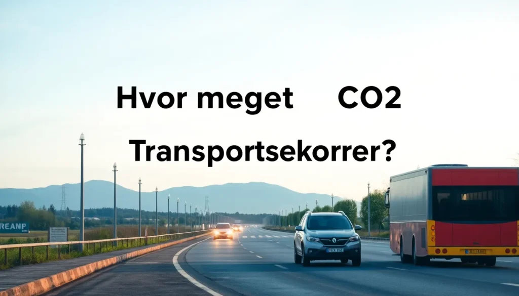 Hvor meget CO2 udleder transportsektoren? - Illustration