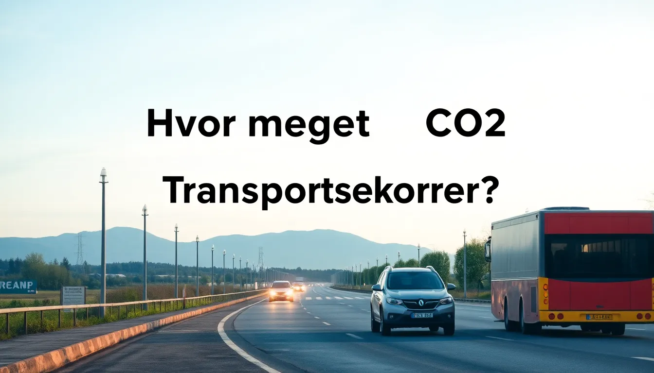 Hvor meget CO2 udleder transportsektoren? - Illustration