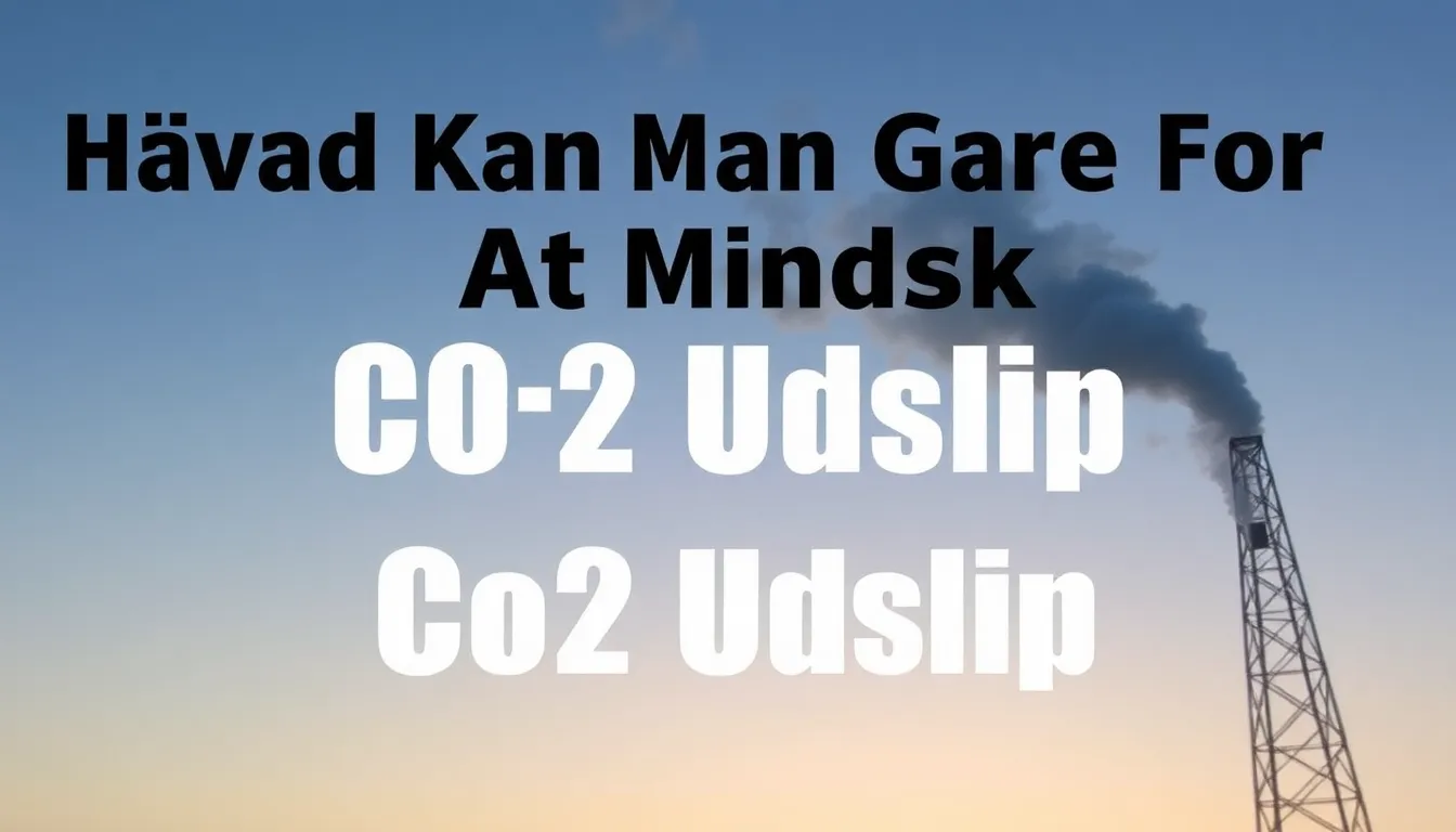 Sådan Mindsker Du CO2-Udslip: Fra Skovrejsning til Teknologiske Løsninger - Illustration