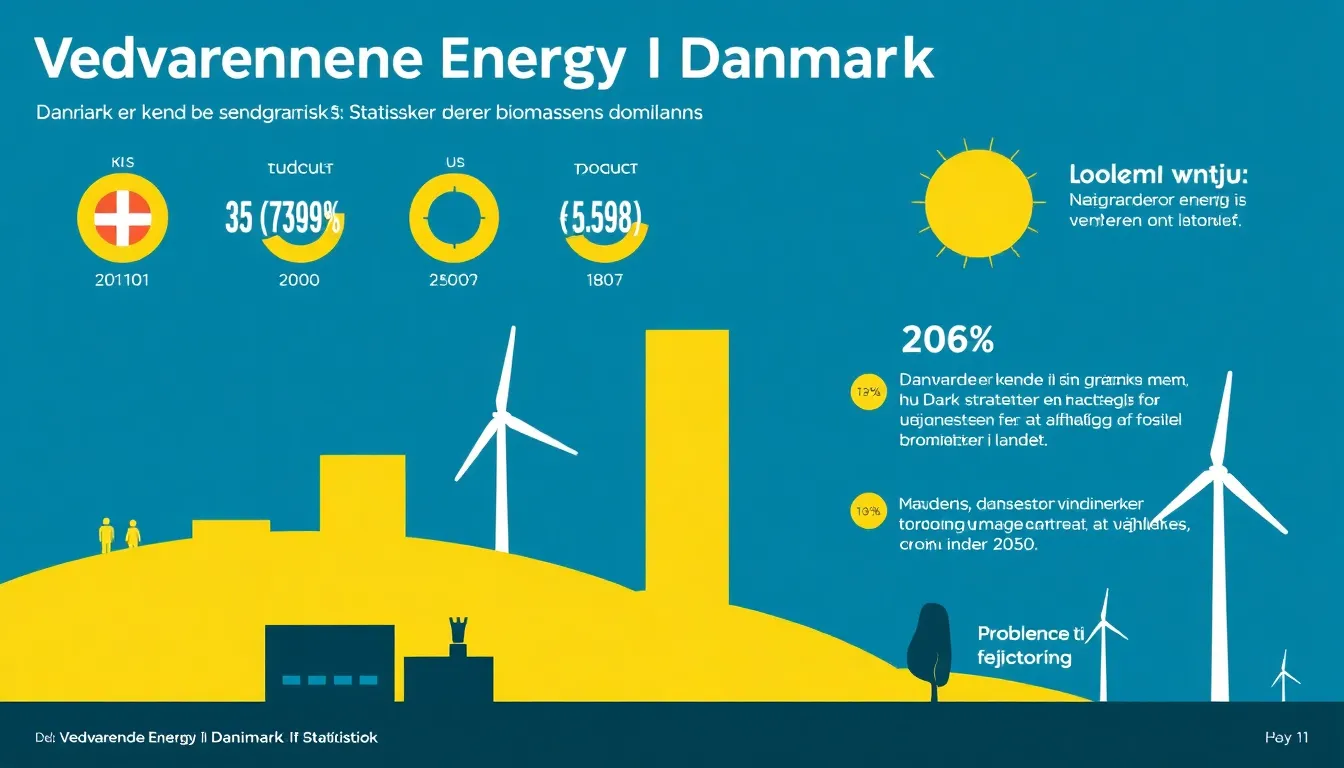 Vedvarende Energi i Danmark: Statistikker der Afdækker Biomassens Dominans - Illustration