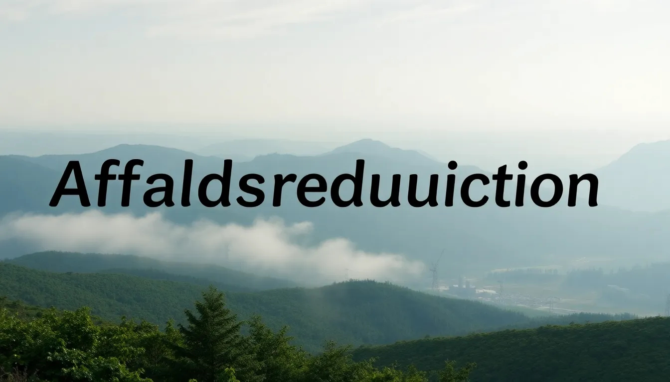 affaldsreduktion - Illustration