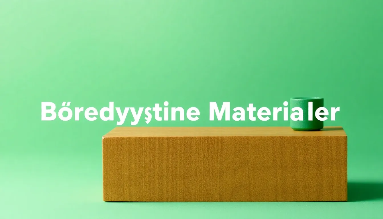 bæredygtige materialer - Illustration