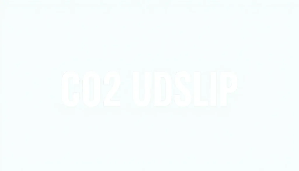 co2 udslip - Illustration