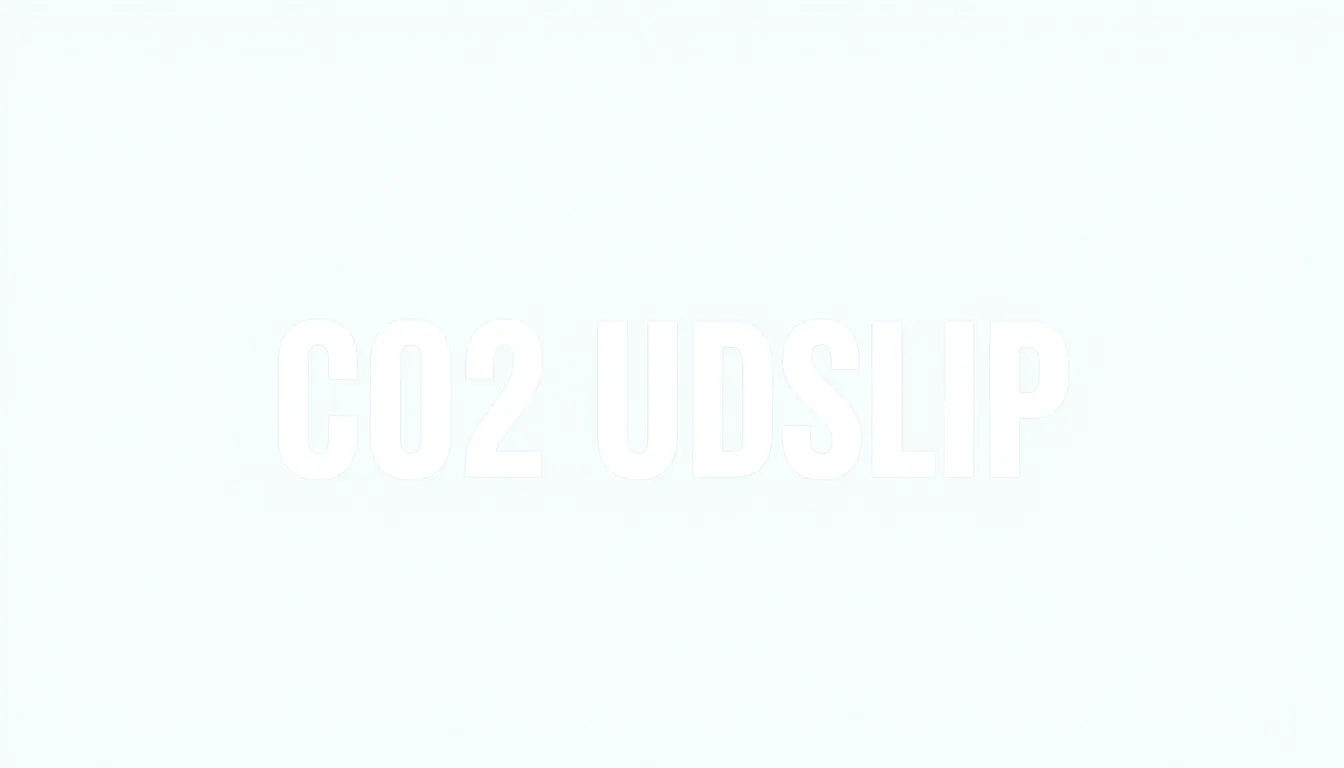 co2 udslip - Illustration
