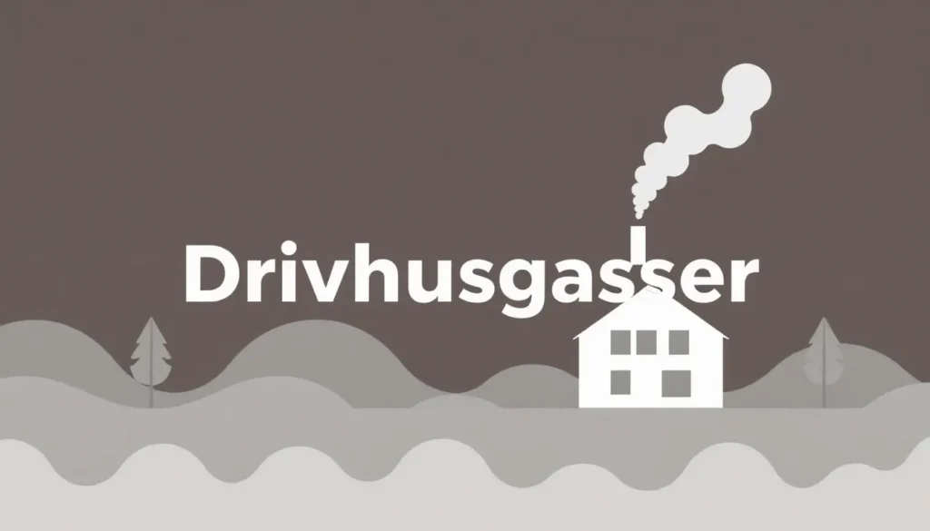 drivhusgasser - Illustration