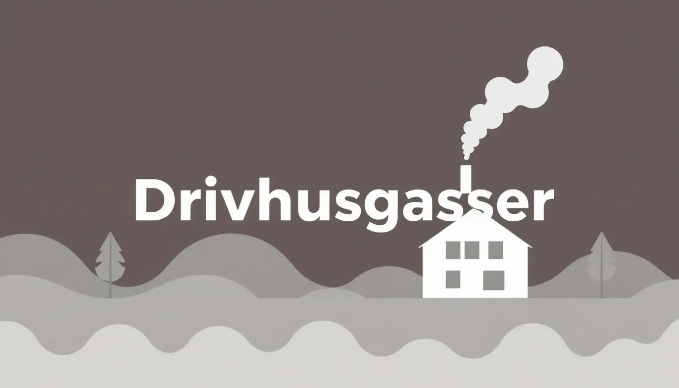 drivhusgasser - Illustration