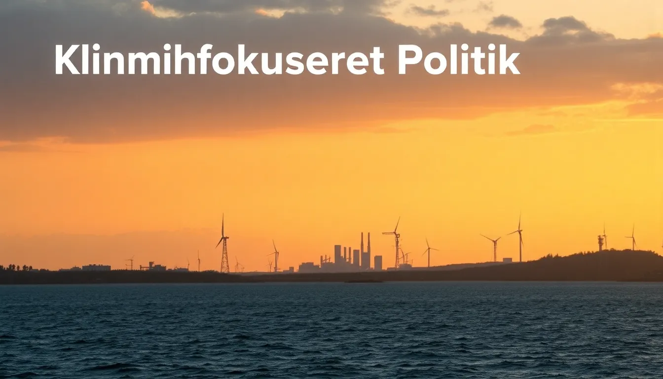 klimafokuseret politik - Illustration