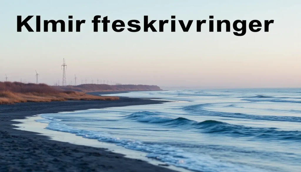 klimafremskrivninger - Illustration