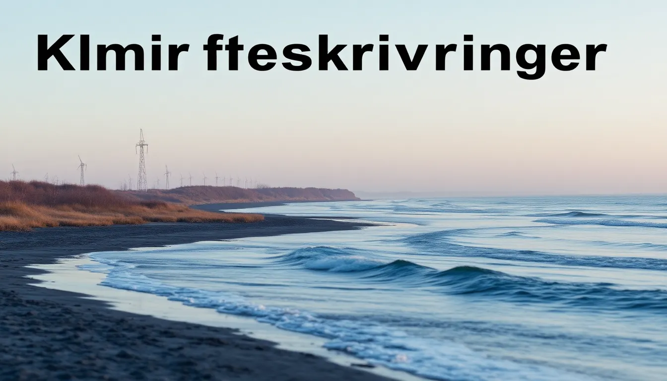 klimafremskrivninger - Illustration
