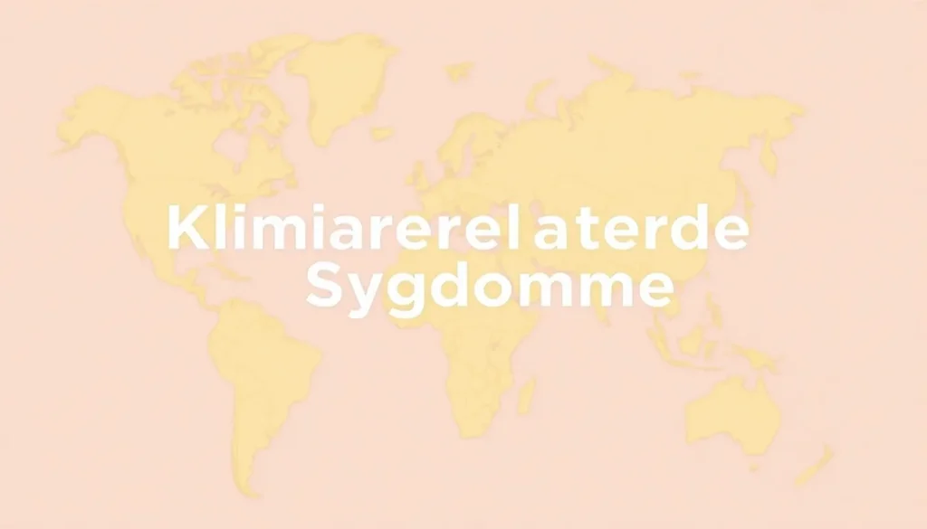 klimarelaterede sygdomme - Illustration